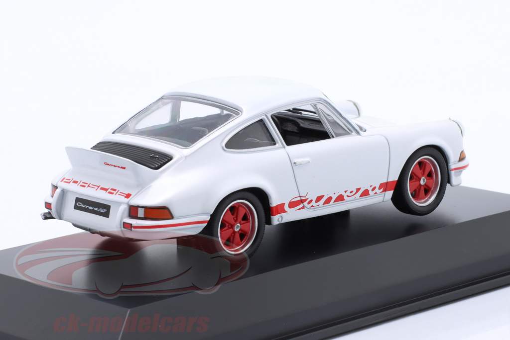 Porsche 911 Carrera RS 2.7 Baujahr 1973 weiß / rot 1:43 Welly