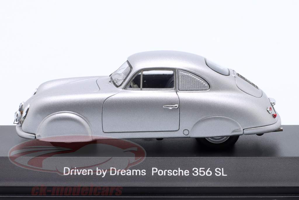 Porsche 356 SL Gilberte Thirion argento 1:43 Spark