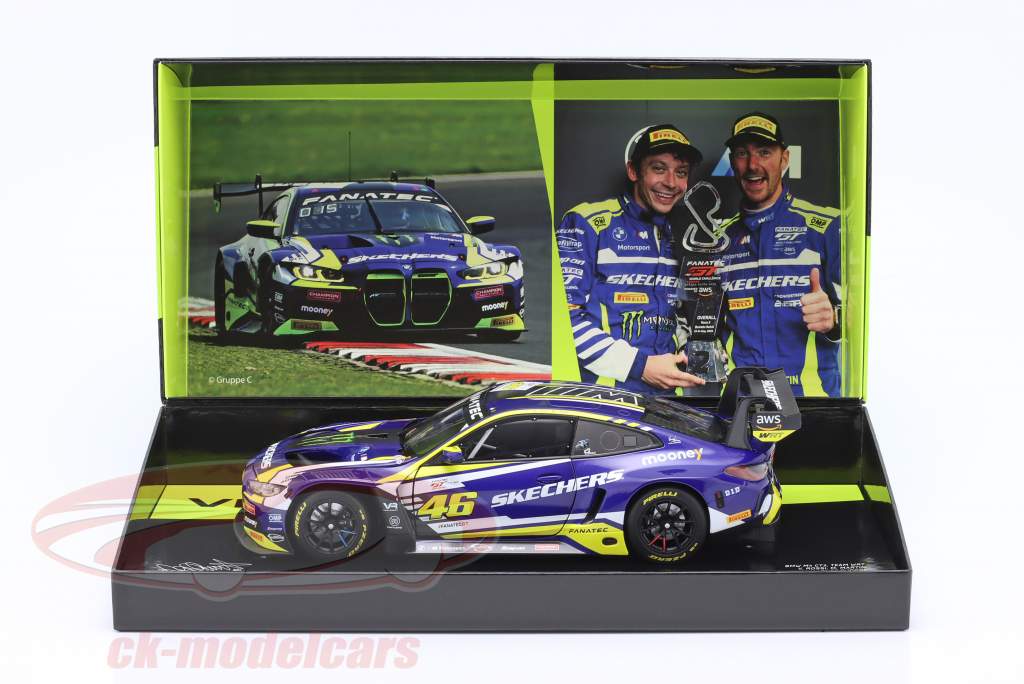 BMW M4 GT3 #46 First Podium GTWCE Brands Hatch 2023 Rossi, Martin 1:18 Minichamps