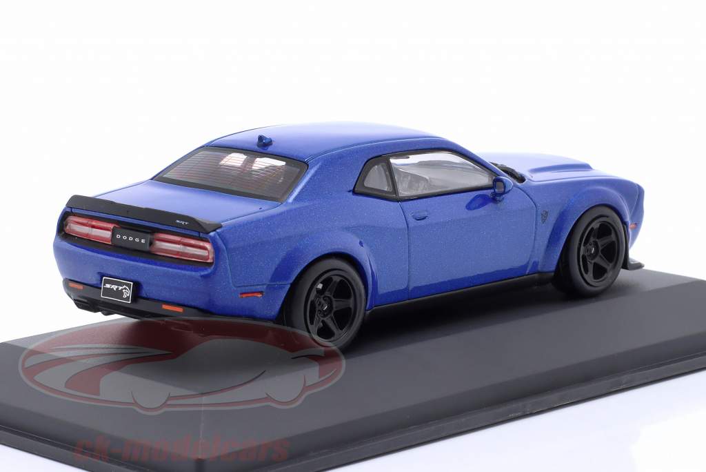 Dodge Challenger SRT Demon Byggeår 2018 blå metallisk 1:43 Solido