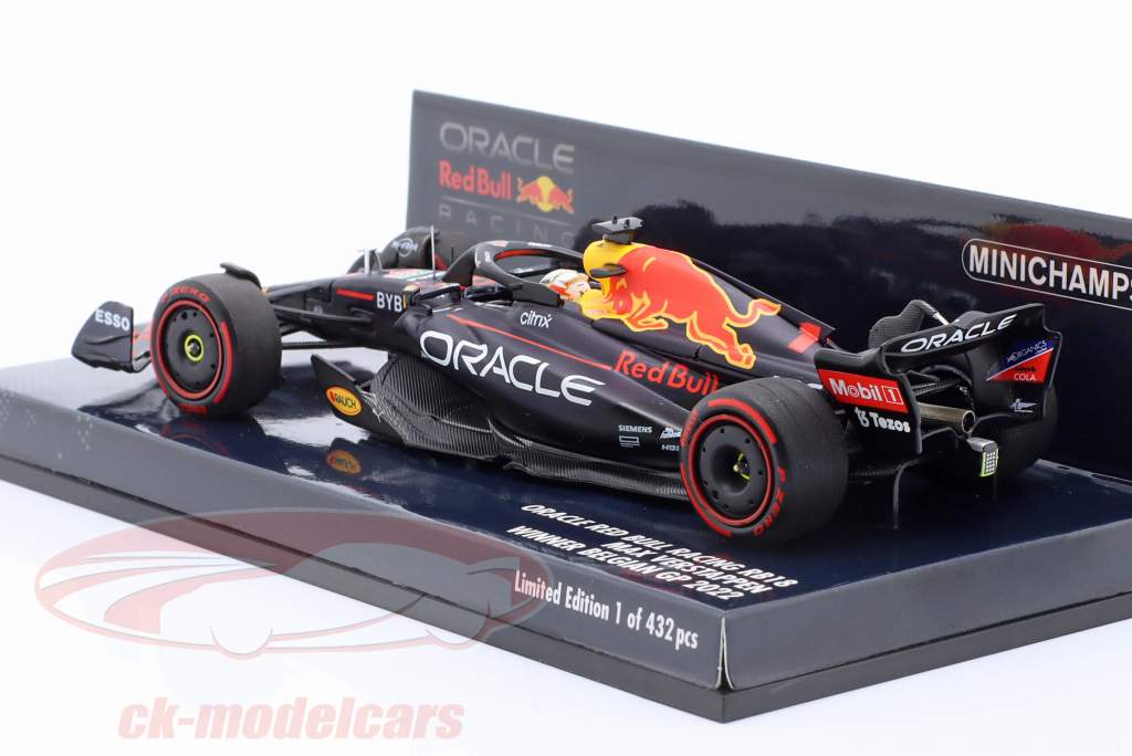 M. Verstappen Red Bull RB18 #1 Sieger Belgien GP Formel 1 Weltmeister 2022 1:43 Minichamps