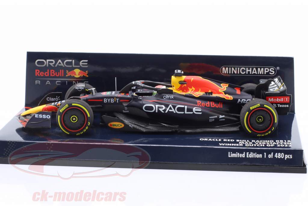 M. Verstappen Red Bull RB18 #1 Sieger Niederlande GP Formel 1 Weltmeister 2022 1:43 Minichamps