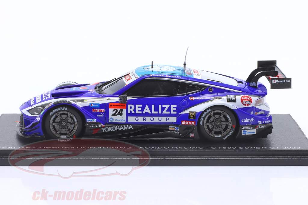 Nissan Z GT500 #24 Super GT500 Series 2022 Sasaki, Hirate 1:43 Spark