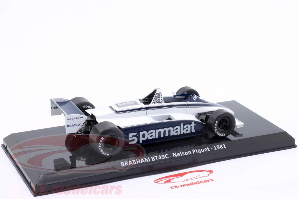 N. Piquet Brabham BT49C #5 formula 1 Campione del mondo 1981 1:24 Premium Collectibles