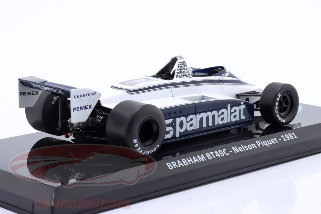 N. Piquet Brabham BT49C #5 formula 1 Campione del mondo 1981 1:24 Premium Collectibles