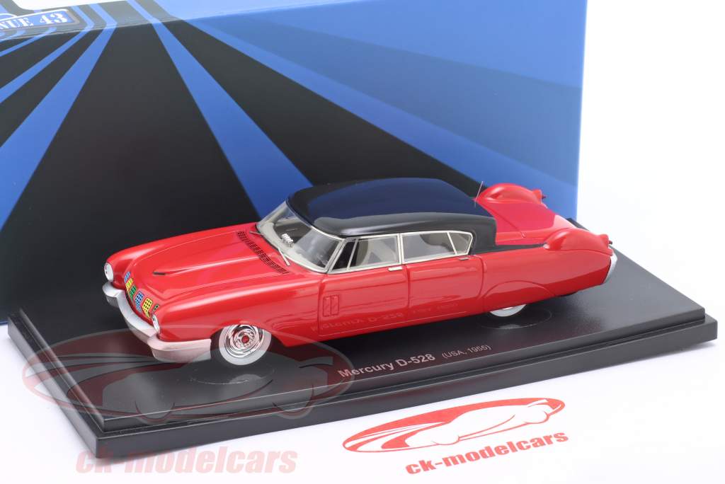 Mercury D-528 Ano de construção 1955 vermelho / preto 1:43 AutoCult