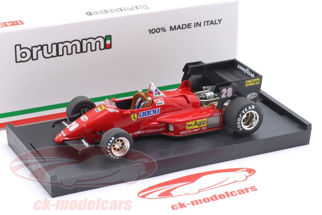 R. Arnoux Ferrari 126 C4 #28 3rd Belgien GP Formel 1 1984 1:43 Brumm