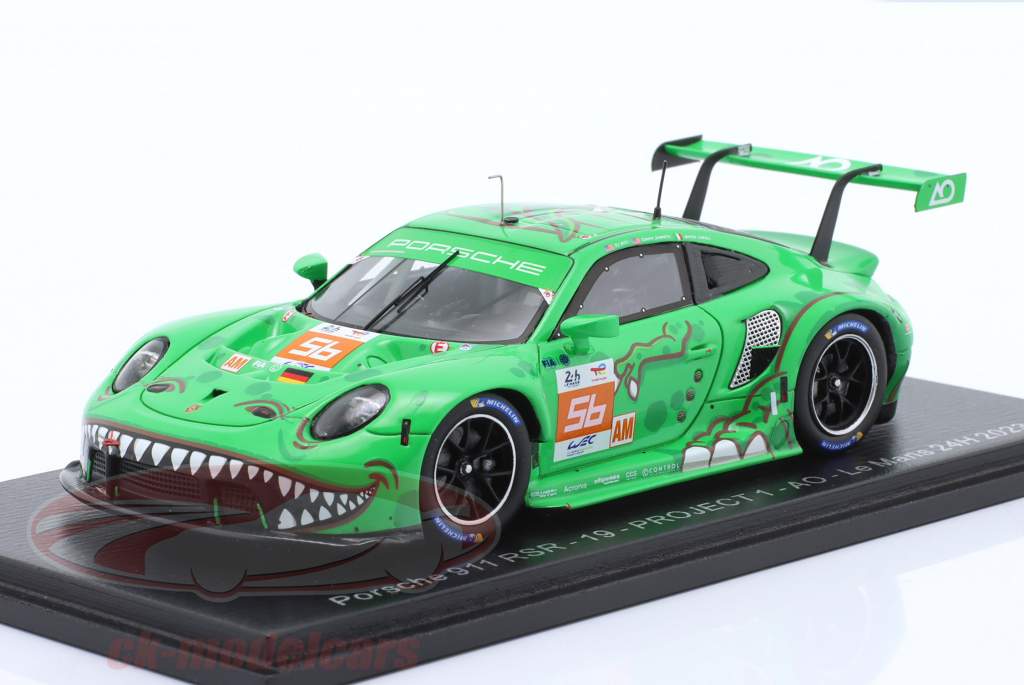 Porsche 911 RSR-19 #56 24h LeMans 2023 REXY AO Racing 1:43 Spark