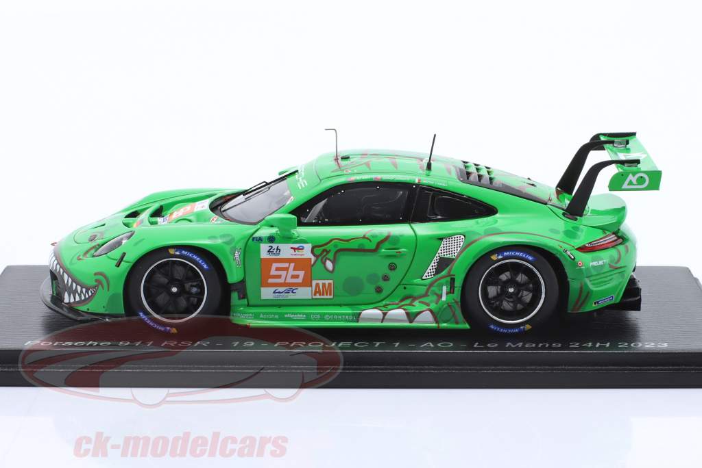 Porsche 911 RSR-19 #56 24h LeMans 2023 REXY AO Racing 1:43 Spark