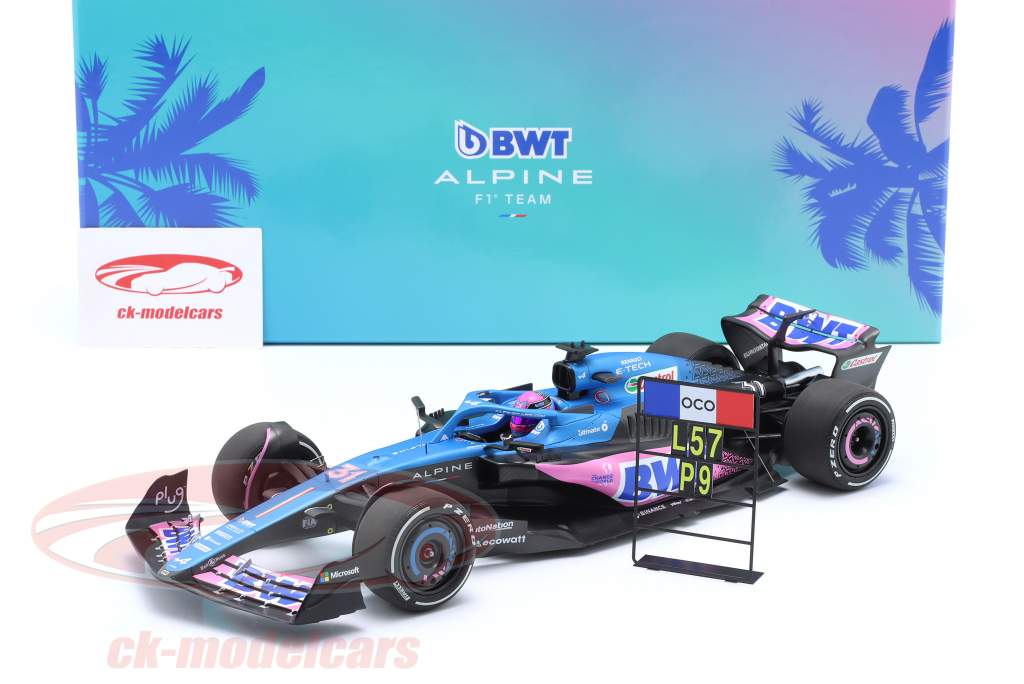 Esteban Ocon Alpine A523 #31 noveno Miami GP fórmula 1 2023 1:18 Minichamps
