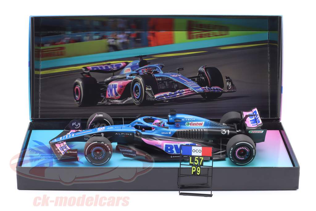 Esteban Ocon Alpine A523 #31 9ème Miami GP formule 1 2023 1:18 Minichamps