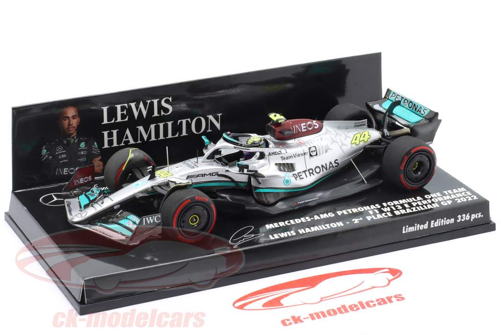 L. Hamilton Mercedes-AMG F1 W13 #44 2ème Brésil GP formule 1 2022 1:43 Minichamps