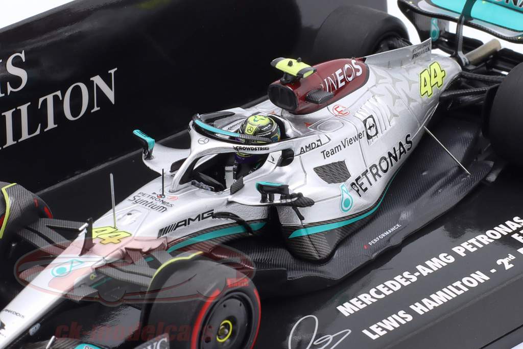 L. Hamilton Mercedes-AMG F1 W13 #44 2ème Brésil GP formule 1 2022 1:43 Minichamps