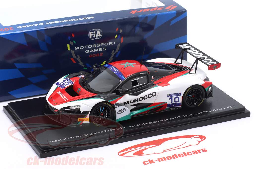 McLaren 720S GT3 #10 FIA Motorsport Games Sprint Cup 2022 Team Marocco 1:43 Spark