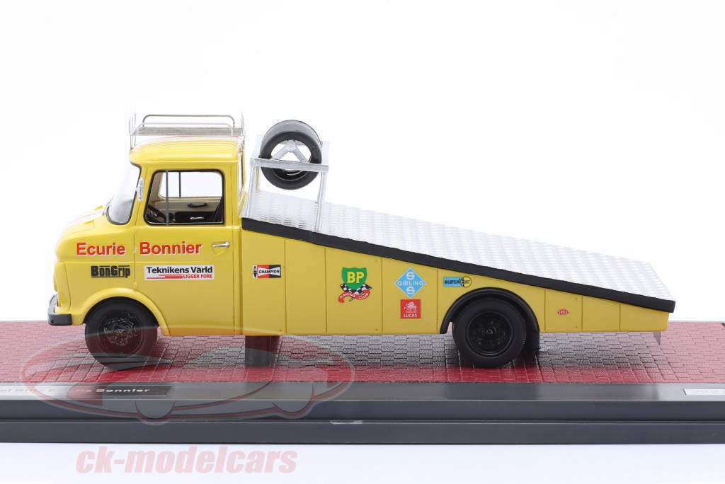 Opel Blitz Autotransporter Ecurie Bonnier 1970 gelb 1:43 Matrix