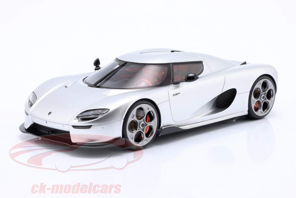 Koenigsegg CC850 Année de construction 2022 argent 1:18 GT-Spirit