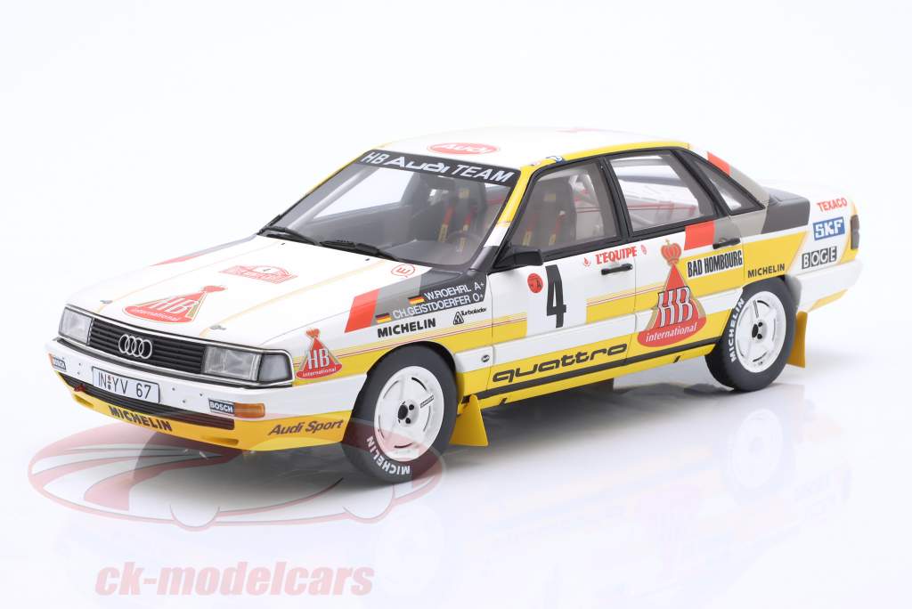 Audi 200 quattro #4 3ème Rallye Monte Carlo 1987 Röhrl, Geistdörfer 1:18 OttOmobile