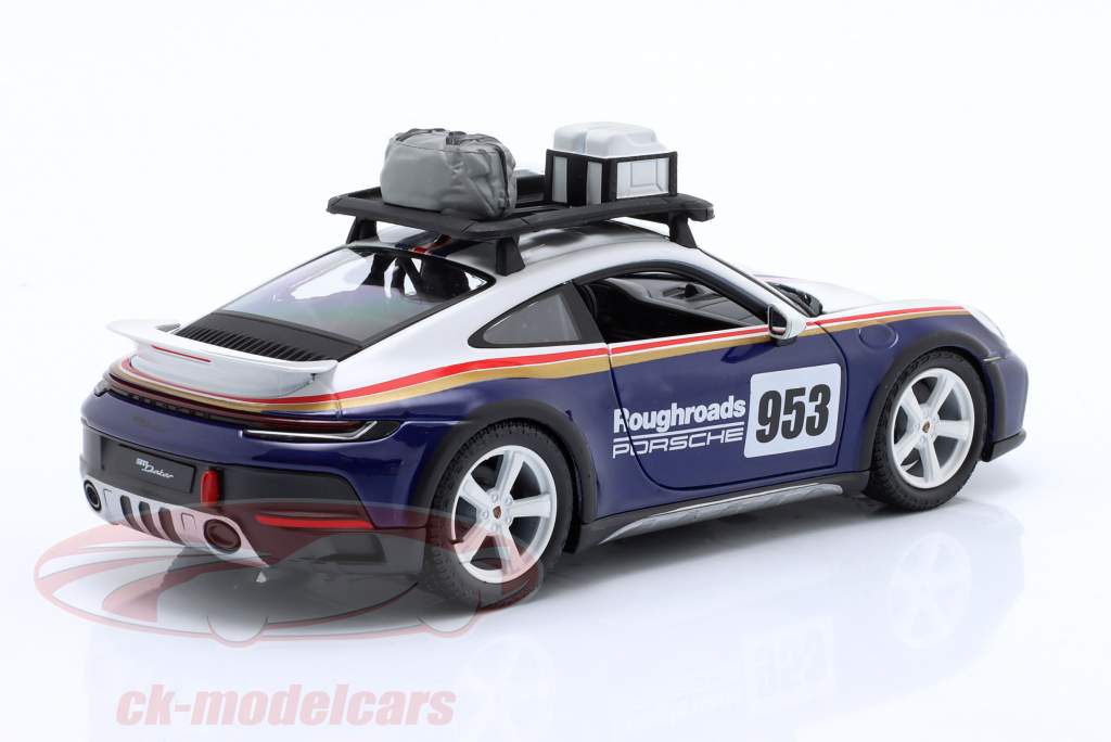 Burago  ポルシェ911 Bburago 1:24 Porsche 911 (992) Dakar #953 Roughroads Rallye