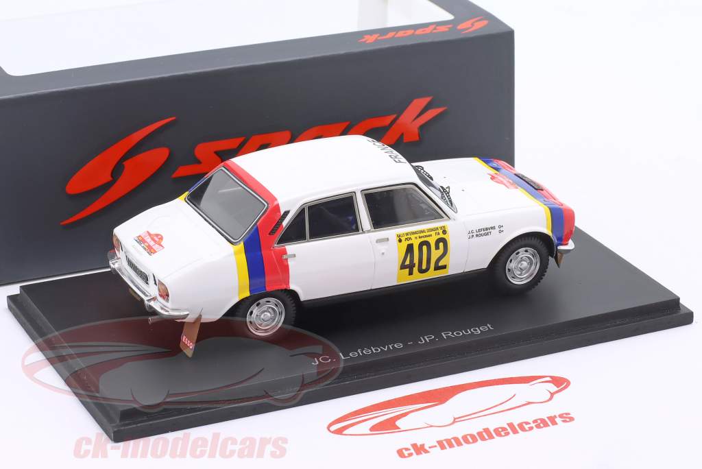 Peugeot 504 #402 2ème Rallye Codasur 1979 Lefebvre, Rouget 1:43 Spark