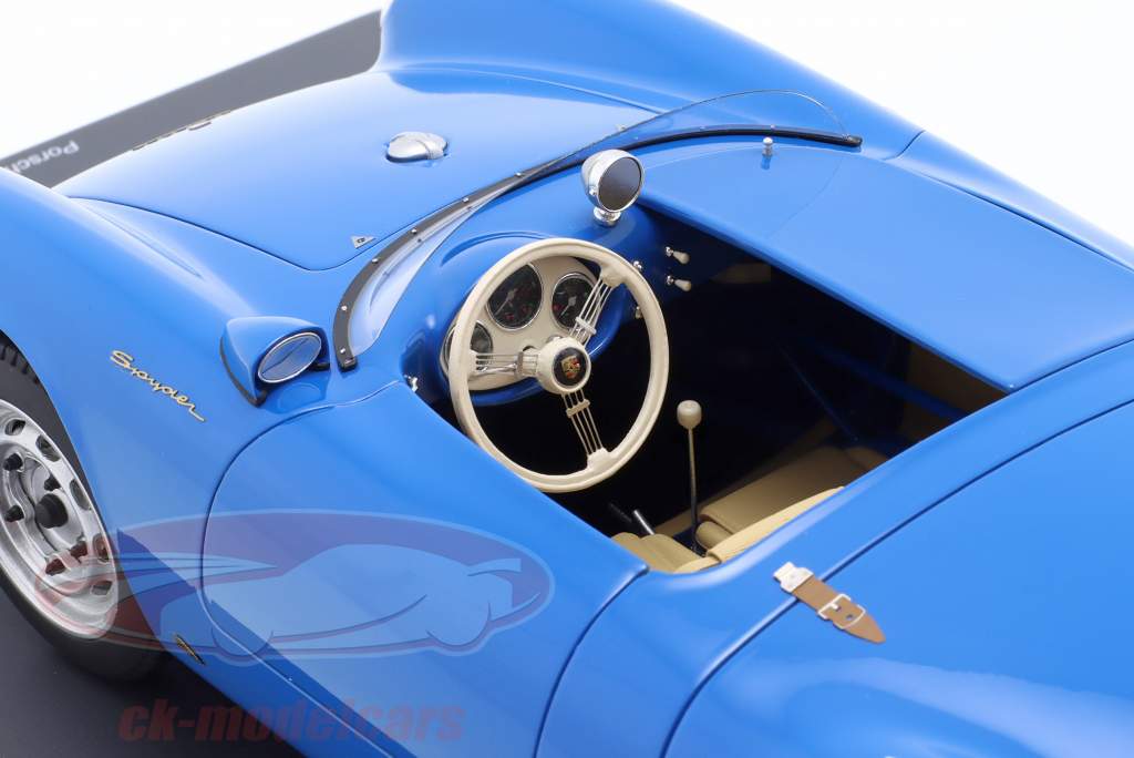 Porsche 550A Spyder Año de construcción 1955 azul 1:12 Schuco