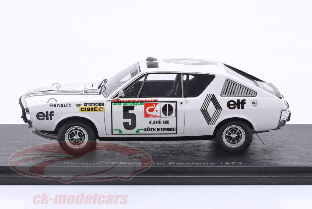 Renault 17 TS #5 Rallye du Bandama 1973 Piot, Jaubert 1:43 Spark