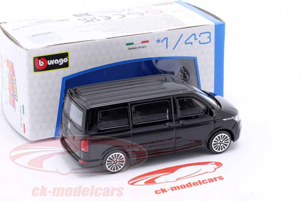Volkswagen VW T6 Multivan year 2020 black 1:43 Bburago