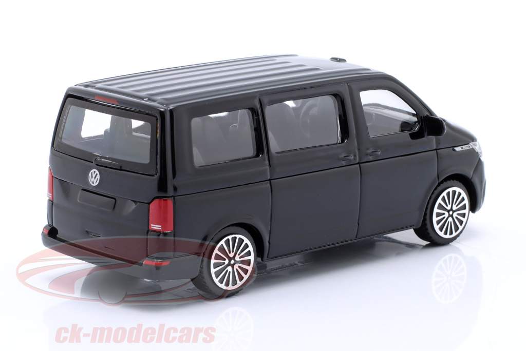Volkswagen VW T6 Multivan Byggeår 2020 sort 1:43 Bburago