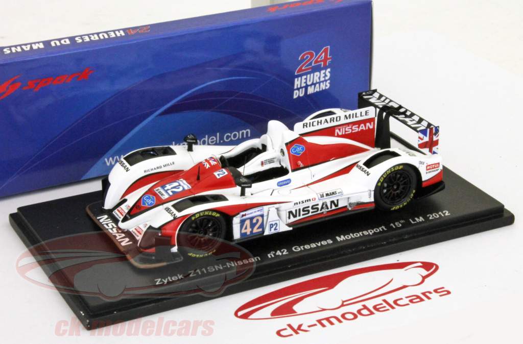 ザイテック日産Z11SN＃42 24時間ルマン2012ブランドル、ブランドル、オルドネス1時43分スパーク