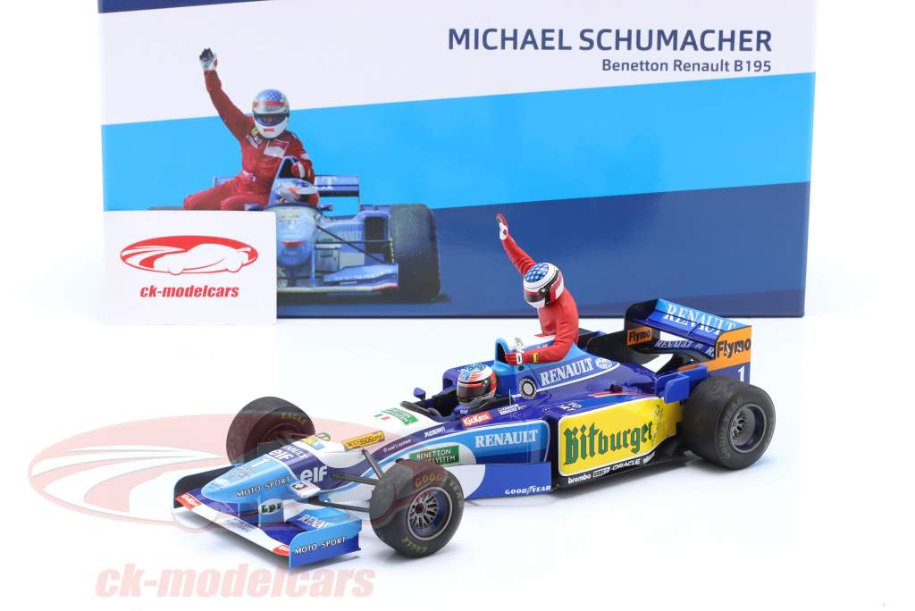 M. Schumacher Benetton B195 #1 5e Canadees GP formule 1 Wereldkampioen 1995 1:18 Minichamps