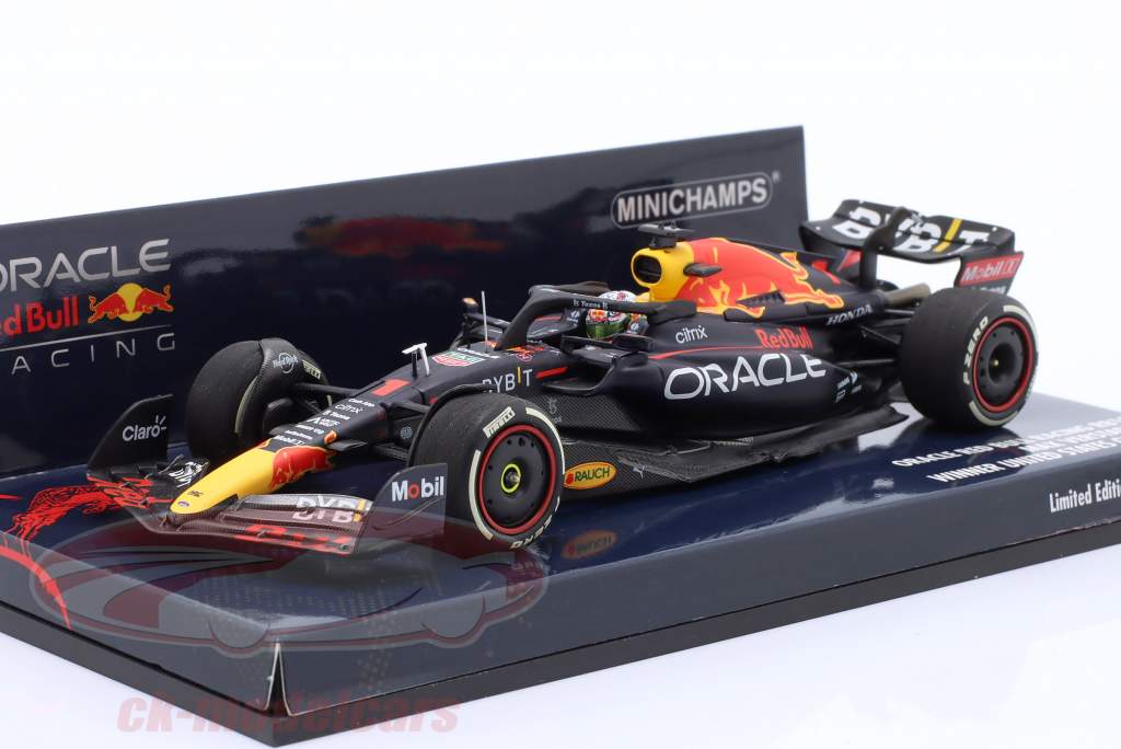 M. Verstappen Red Bull RB18 #1 Sieger USA GP Formel 1 Weltmeister 2022 1:43 Minichamps