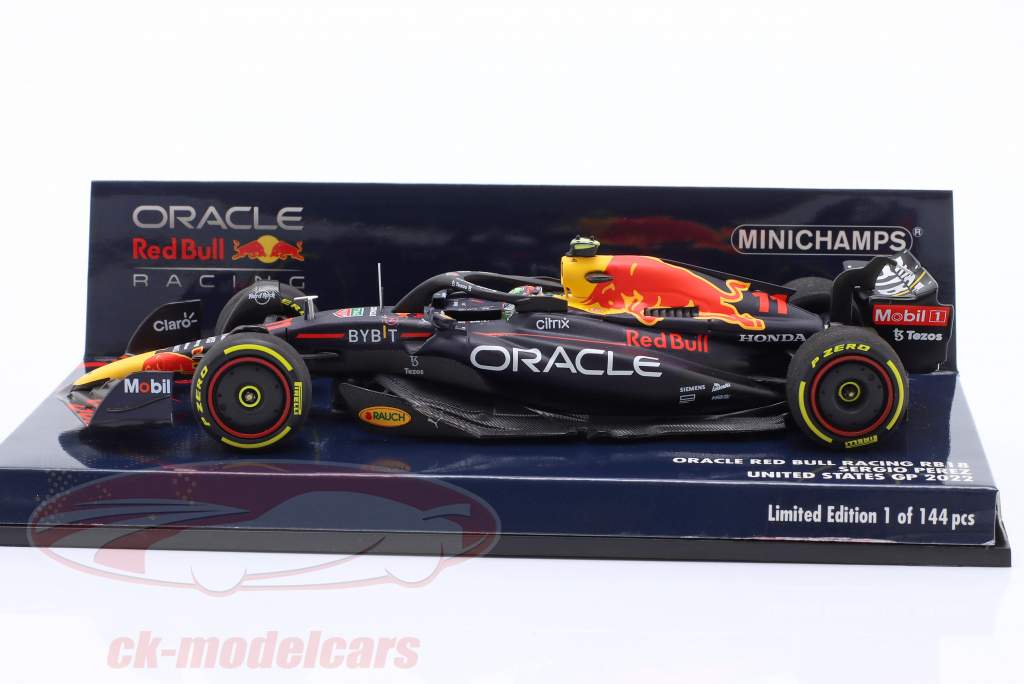 Sergio Perez Red Bull RB18 #11 第四名 美国 GP 公式 1 2022 1:43 Minichamps