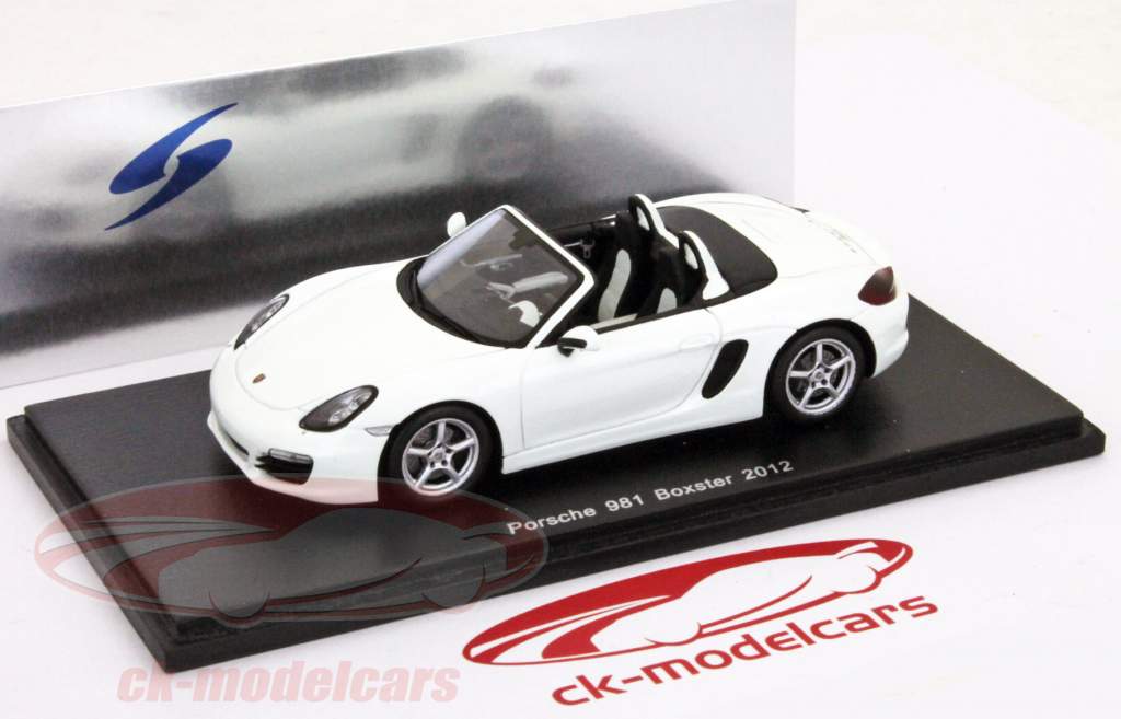 保时捷981 Boxster的年份2012白/白1:43星火