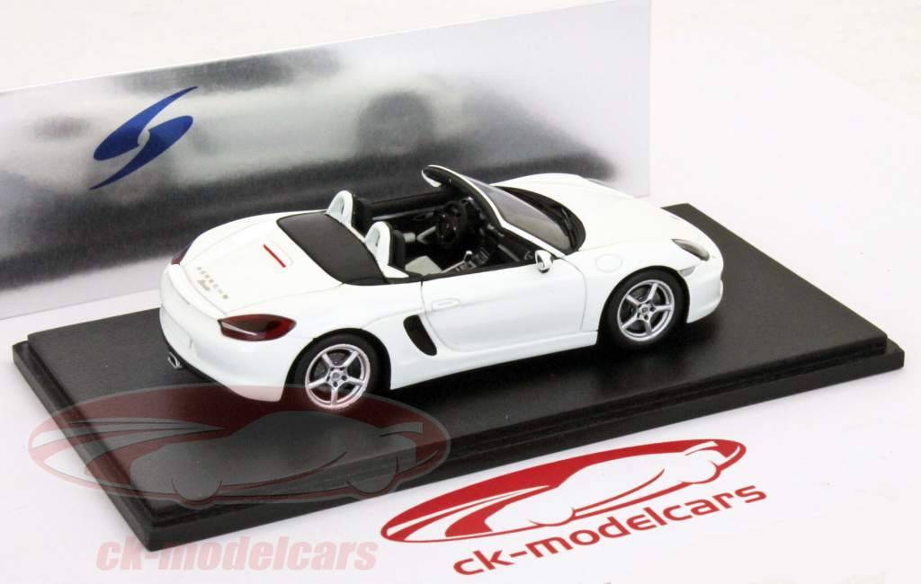 保时捷981 Boxster的年份2012白/白1:43星火