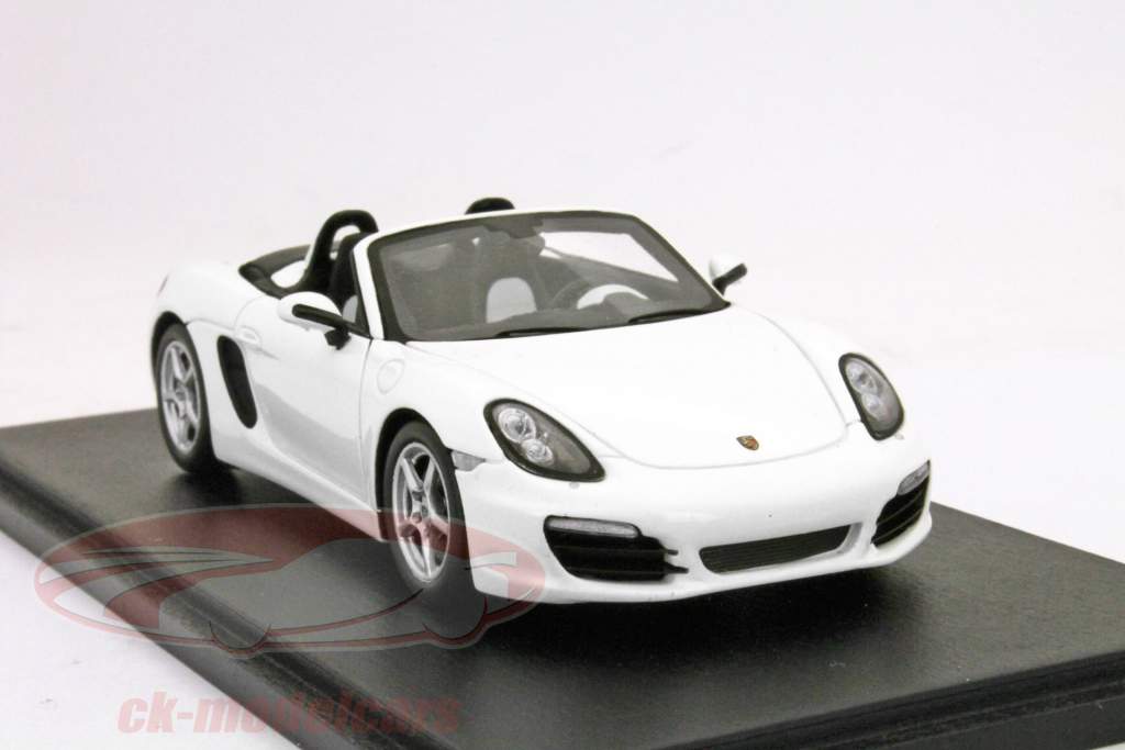 保时捷981 Boxster的年份2012白/白1:43星火