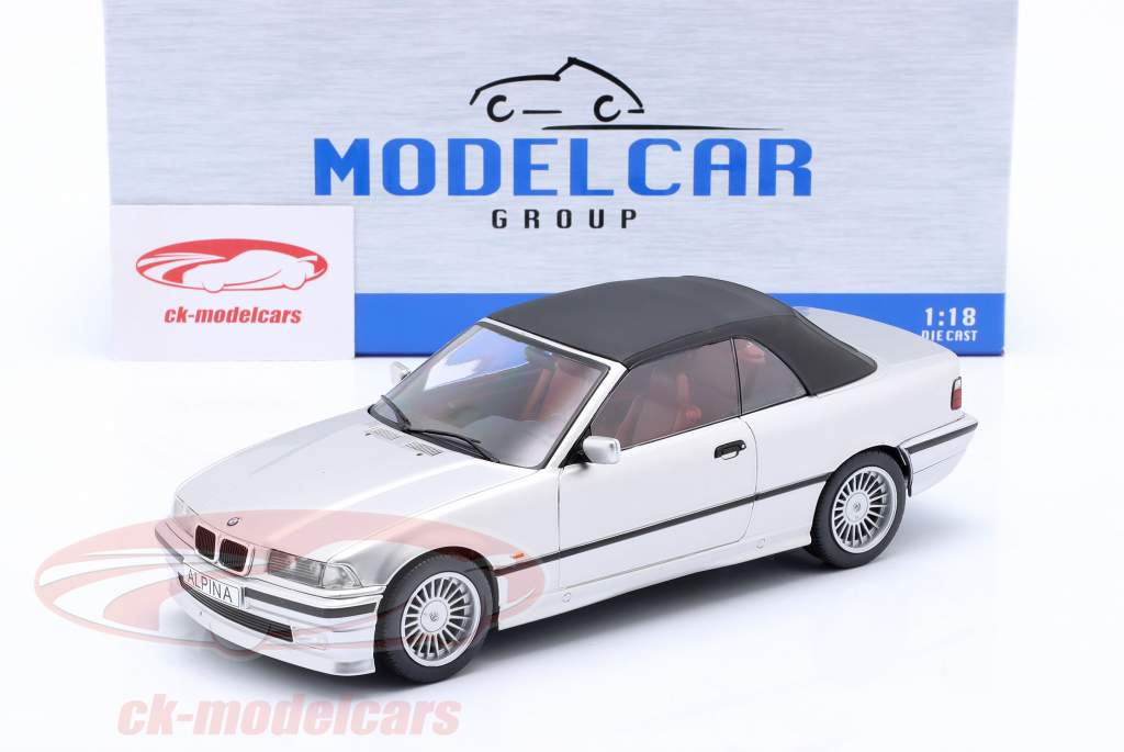 BMW Alpina B3 3.2 Cabriolet Ano de construção 1996 prata 1:18 ModelCar Group