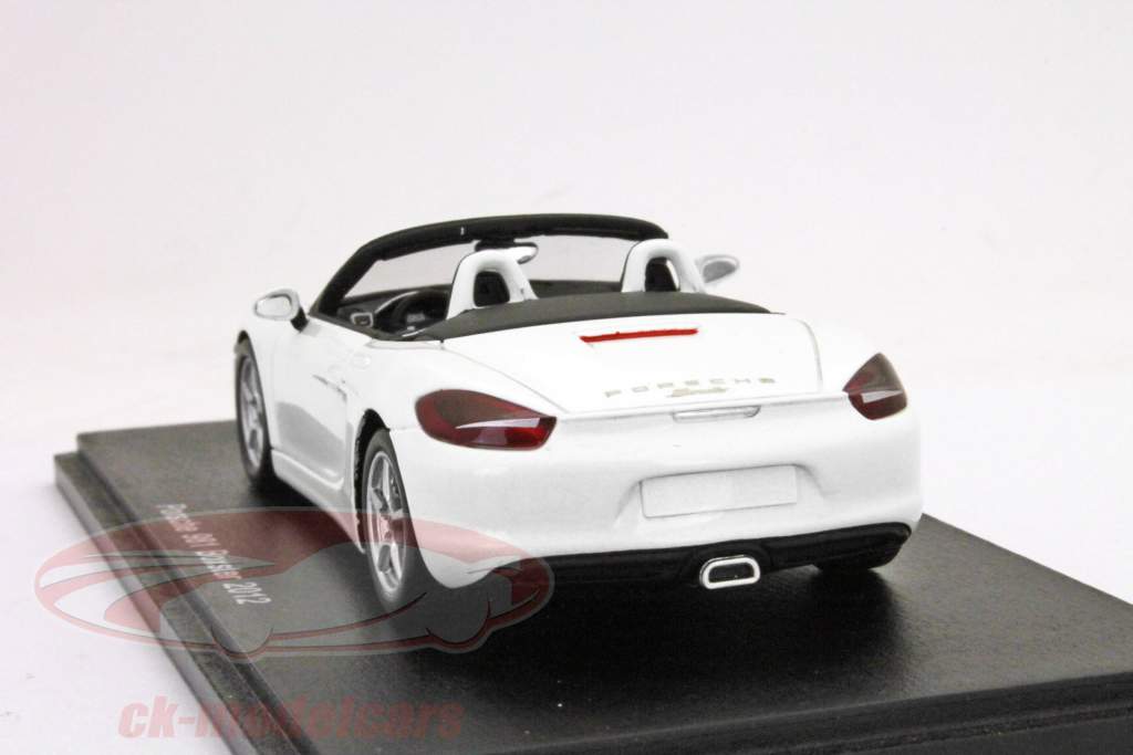 保时捷981 Boxster的年份2012白/白1:43星火