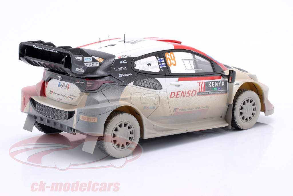 Toyota GR Yaris Rally1 Hybrid #69 2° Safari Rallye 2023 Dirty Version 1:18 Ixo