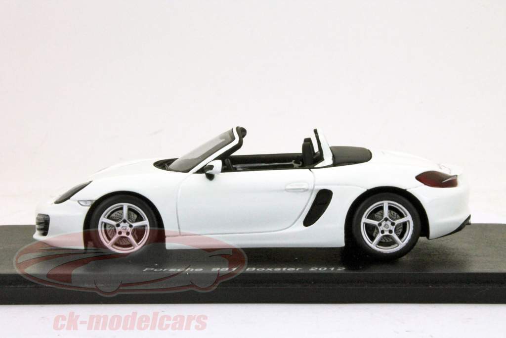 保时捷981 Boxster的年份2012白/白1:43星火