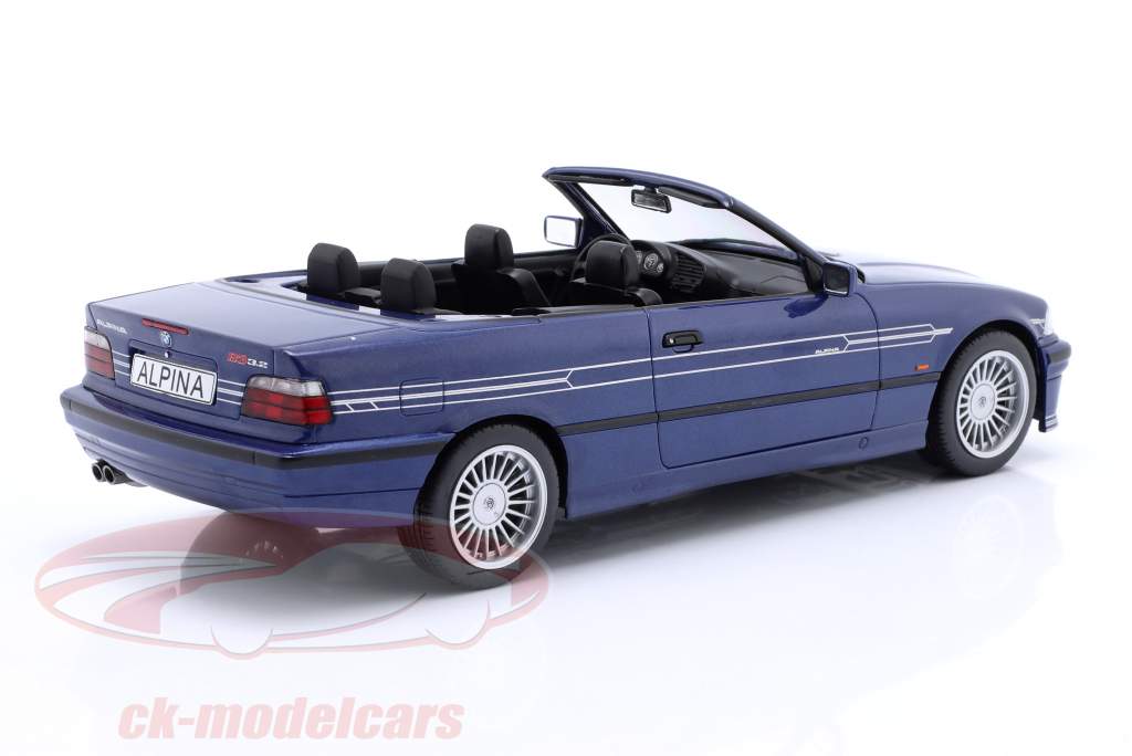 BMW Alpina B3 3.2 Cabriolet Anno di costruzione 1996 blu metallico 1:18 ModelCar Group