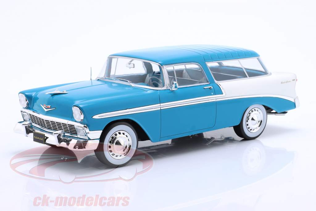 Chevrolet Bel Air Nomad Baujahr 1956 türkis / weiß 1:18 KK-Scale