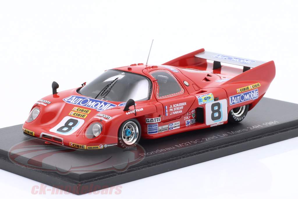 Rondeau M379C #8 2° 24h LeMans 1981 Haran, Schlesser, Streiff 1:43 Spark