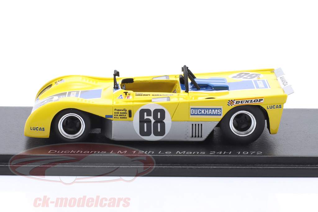 ミニカー　1/43 ダッカムス LM 1973年ル・マン24時間 Chris Craft / Alain de Cadenet #5 [dsn88] スパーク 1/43 ダッカムス 1973 ルマン24H #5 A.d.カディネット