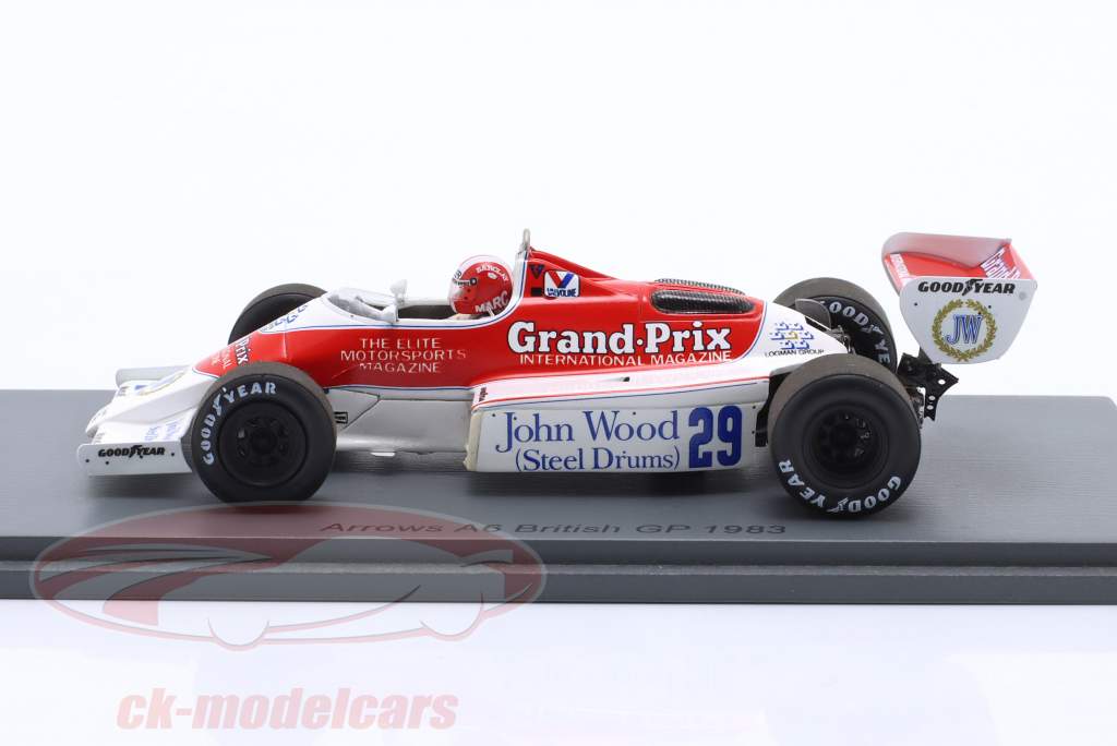 Marc Surer Arrows A6 #29 Britannico GP formula 1 1983 1:43 Spark
