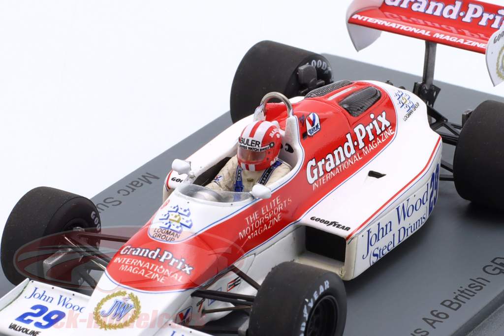 Marc Surer Arrows A6 #29 Britannico GP formula 1 1983 1:43 Spark