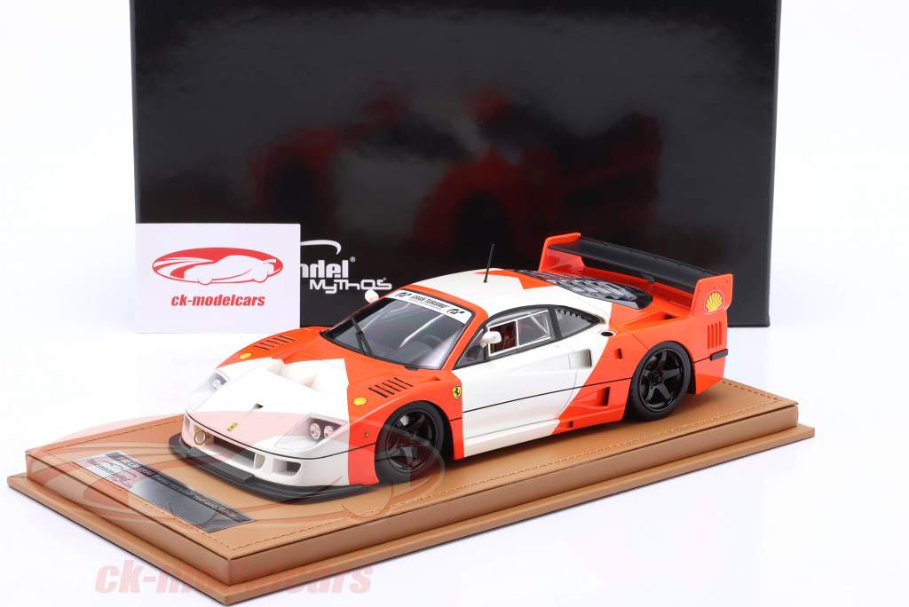 Ferrari F40 LM Presse Version Baujahr 1996 rot / weiß 1:18 Tecnomodel