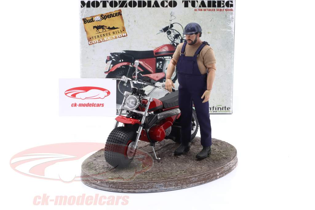 Motozodiaco Tuareg 1972 с фигура Bud Spencer 1:12 Infinite Statue