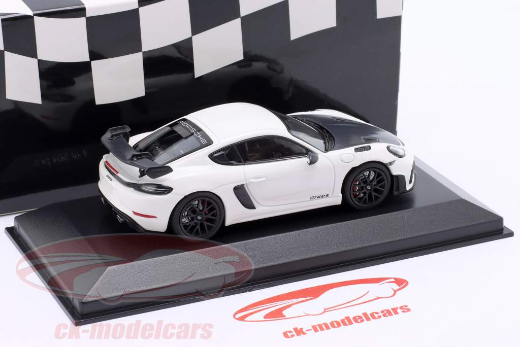 Porsche 718 (982) Cayman GT4 RS 2021 bianco / nero cerchi 1:43 Minichamps