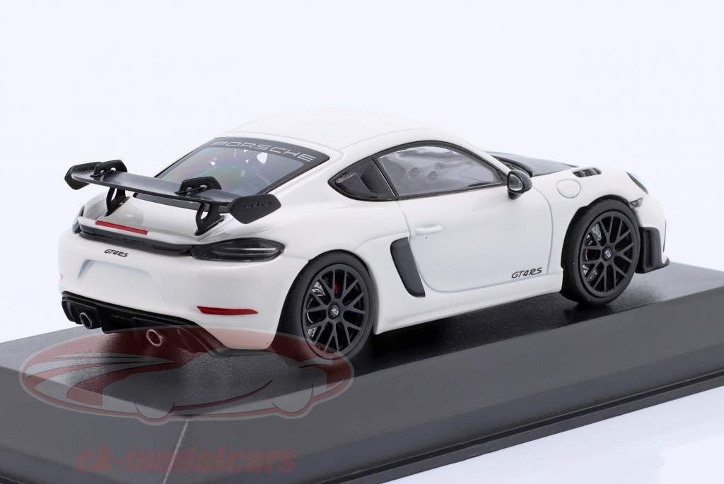 Porsche 718 (982) Cayman GT4 RS 2021 bianco / nero cerchi 1:43 Minichamps