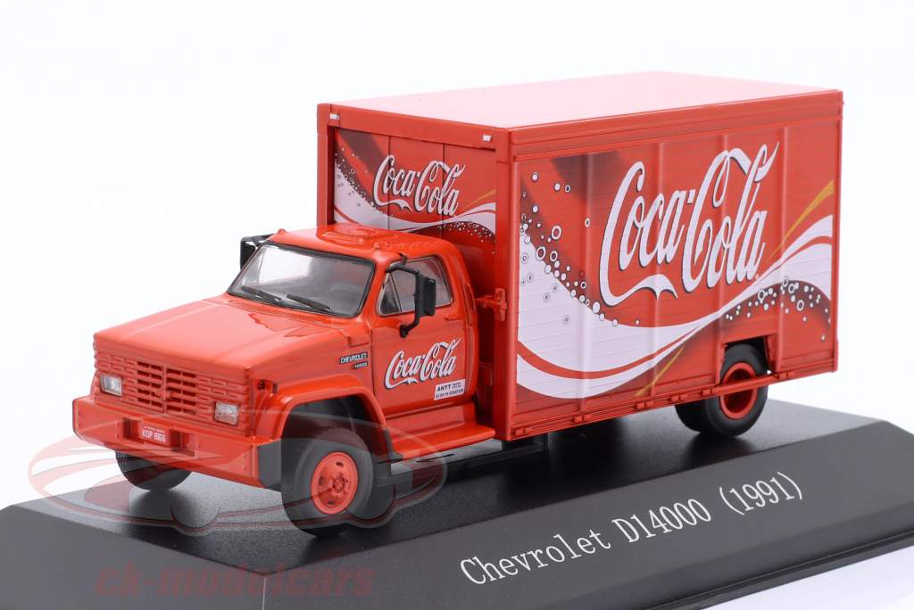 Chevrolet D14000 Coca-Cola delivery truck year 1991 red 1:72 Edicola