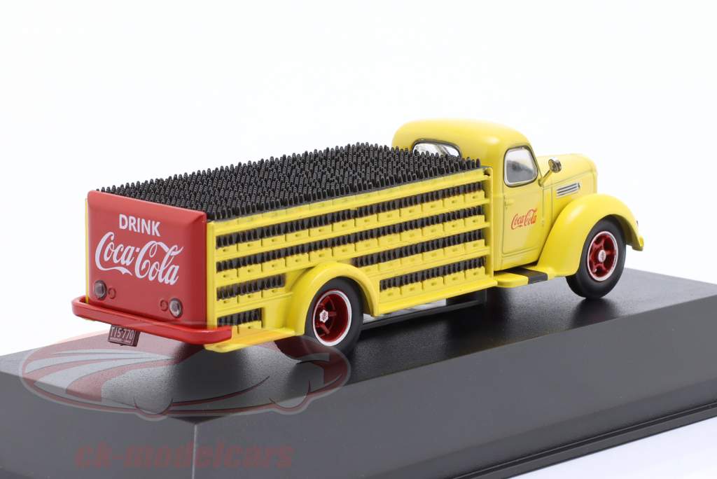 International KB8 Coca-Cola camions de livraison Année de construction 1948 jaune 1:72 Edicola